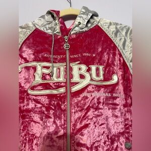 Vintage 90s FUBU Velvet Varsity Jacket – Hip Hop Streetwear Y2K
